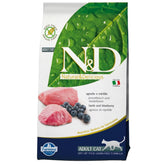 N&D Prime Tahılsız Kuzulu ve Yaban Mersinli Yetişkin Kedi Kuru Maması 1.5 kg